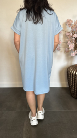 Sweaterdress Los Angeles IJsblauw