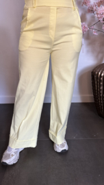 Highwaist WIDE LEG jogger Geel