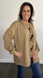 Vest met rits TRAVEL +SIZE camel