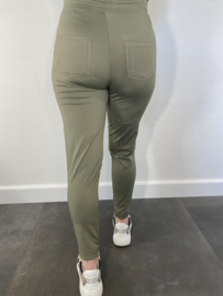 Travel broek met koord army