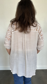 Blouse met kant Steffie zand