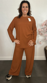 Crinkle pak met Gesp Roestbruin