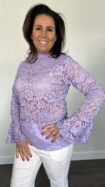 Kanten top Jill lila SALE