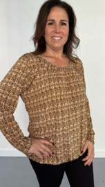Ballon shirt travel versaille cognac