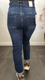 G-Smack High waist /MOM fit jeans met gesmokte tailleband