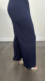 Palazzo broek stretch marine