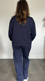 Comfy pak met dubbele bies marine