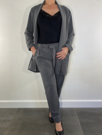 2-Delig pak Lisa donker grijs (+Size) maat 3