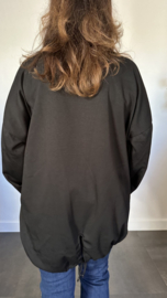 Sweater Custom +SIZE zwart