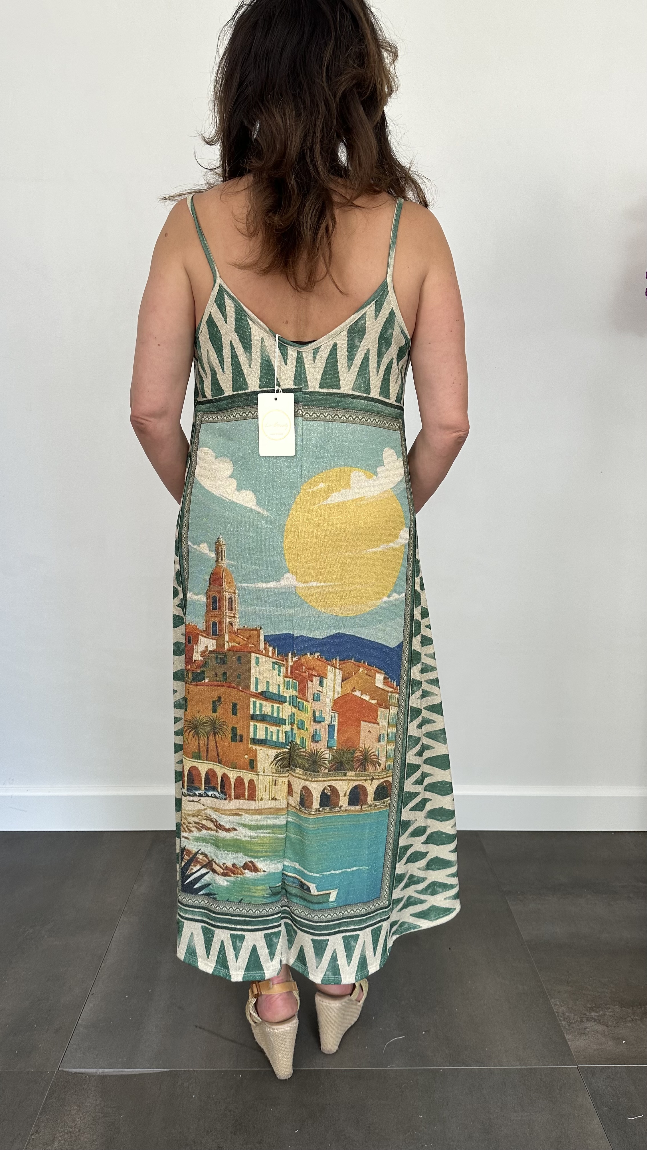 Jurk Emilia côte d'azur groen