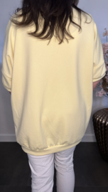 Sweatshirts Good vibes Geel