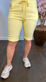 Korte joggjeans Geel