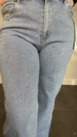 B.S. Jeans WIDE LEG met strass