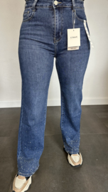 G-smack Jeans wide leg met glitter (half)