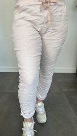 Joggjeans jacquard Faye roze