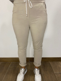 Comfy joggjeans zand (standaard)