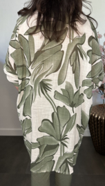 Blouse Kenzi gebloemd Army