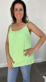 2-Laags top daisy neon groen