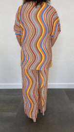 2-Delig comfy pak coloured wave oranje SALE