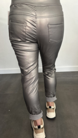 Joggjeans Leatherlook coating zilver/taupe