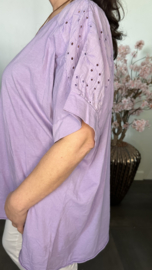 Shirt Jessica met ketting Lila