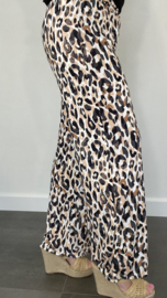 Broek met wijde pijp panter zwart sale