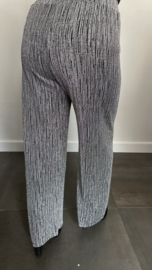 Broek Noélle sparkle lines zilver