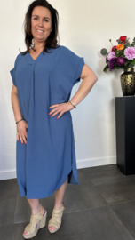 Jurk Maya +Size jeans blauw