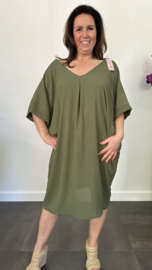 Jurk Camila met v-hals +SIZE army