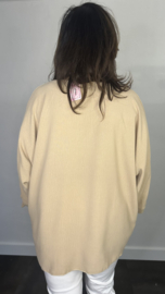 Top met strikjes & ketting + Size camel