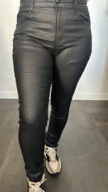B.S. Lederlook broek zwart