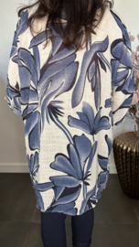 Blouse Kenzi gebloemd Marine