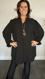 Tuniek Maya lange mouw +SIZE zwart