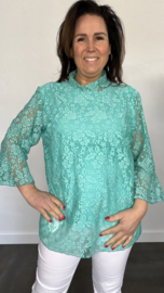 Kanten top Lexy mint