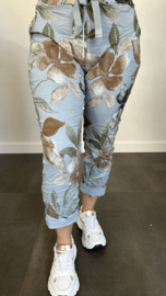 Joggjeans leaves  blauw