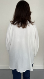 Blouse GiGi met pofmouw ecru
