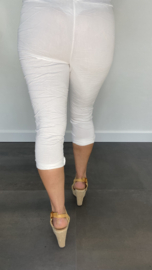 Comfy Capri joggjeans wit +SIZE
