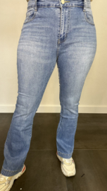 G-smack stretch jeans FLARE met glitter