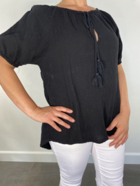 Blouse Babs zwart SALE