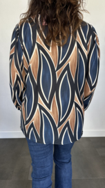 Blouse flames marine