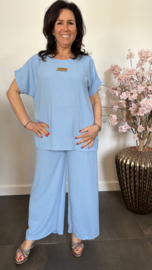 2-Delig pak Luxury ijsblauw