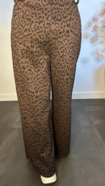 Panter palazzo broek Maud Choco