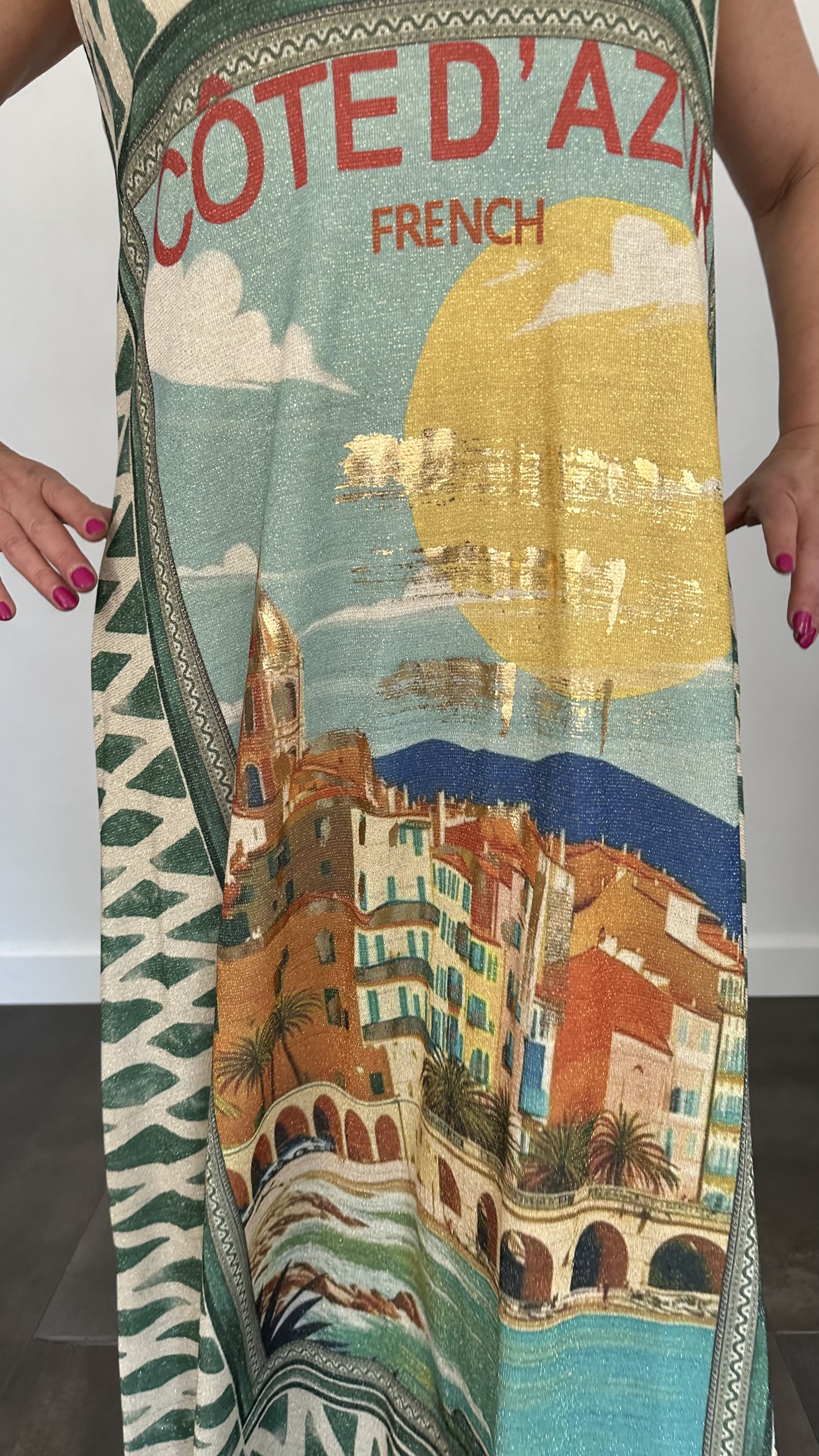 Jurk Emilia côte d'azur groen