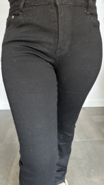 G-smack Jeans flared glitter zwart