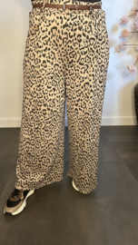 Panter palazzo broek Maud Taupe