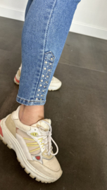 B.S. Jeans parels & strass
