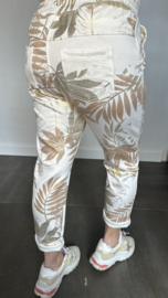 Jogger golden palm ecru