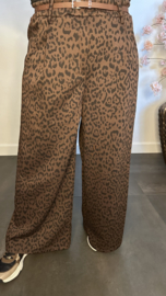 Panter palazzo broek Maud Choco