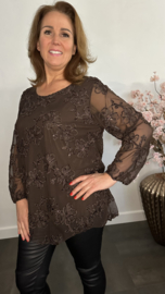 Top Christel met bloemen Choco