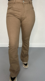 G-smack high waist jeans/ flare camel